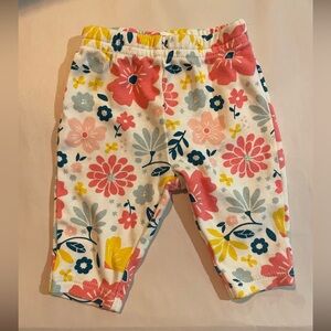 Newborn pants in adorable floral print